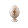 Яйцо пасхальное  большое "Новое" монолитное (бел., икона+крест, Воскресение Христово)