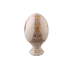 Яйцо пасхальное  большое "Новое" монолитное (бел., вид цветной, орнамент, надпись, Храм Христа Спасителя)
