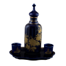 Набор под святую воду(сосуд плоский,поднос,2 стаканчика,кобальт,Храм,отводка золотом)