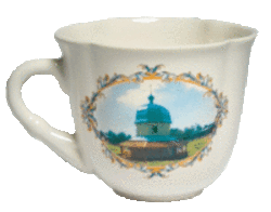 Чашка "Волна" (бел., вид цветной, Александро-Свирский монастырь)