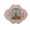 Плакетка фигурная (бел., вид цветной, Крестовоздвиженский собор г. Лесосибирск)