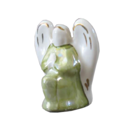 Сувенир "Ангел" малый (бел., роспись цветная, люстр., роспись золотом)