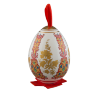 Сувенир "Яйцо пасхальное" большое подвесное (бел., Красный орнамент, ХВ)