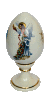 Сувенир "Яйцо пасхальное" большое (бел., роспись цветная, вид цветной, ангелы, ХВ, отводка золотом)