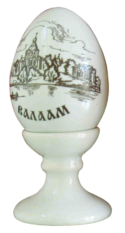 Сувенир "Яйцо пасхальное" среднее (бел., вид коричневый)