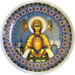 Тарелка большая (бел., икона, Албазинская БМ)
