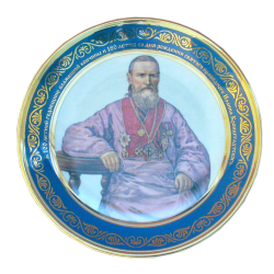 Тарелка большая (бел., портрет, св. прав. Иоанн Кронштадтский)