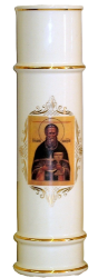Лампада Храмовая( бел., икона, св. прав. Иоанн Кронштадтский