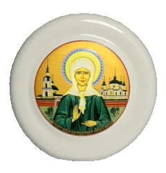 Медальон на ножке (бел., икона, св. блж. Матрона Московская)