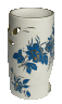 Аромалампа Цилиндр (бел., голубой василёк, отводка золотом)