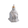 Сувенир"Храм-лампада" малый (бел., роспись золотом, Золотой купол)