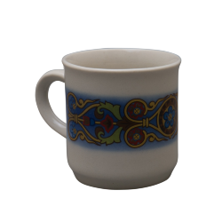 Чашка кофейная (бел., орнамент, роспись солевая)
