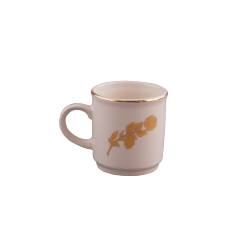 Чашка кофейная (бел., золотая роза, золото)