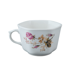 Чашка гранёная (бел., пурпурная роза)