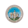 Медальон 10 см (бисквит, вид цветной, Успенский Вышенский монастырь)
